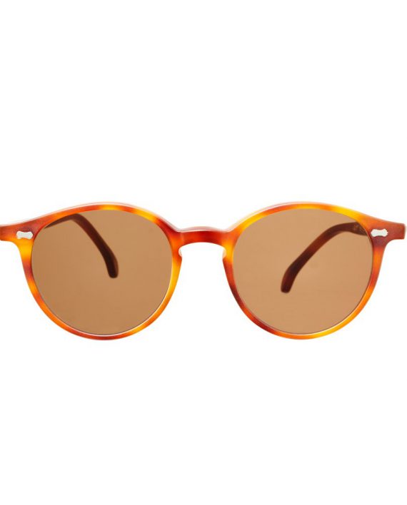 Italian Eyewear - 'Cran': Matte Classic Tortoise Sunglasses with ...